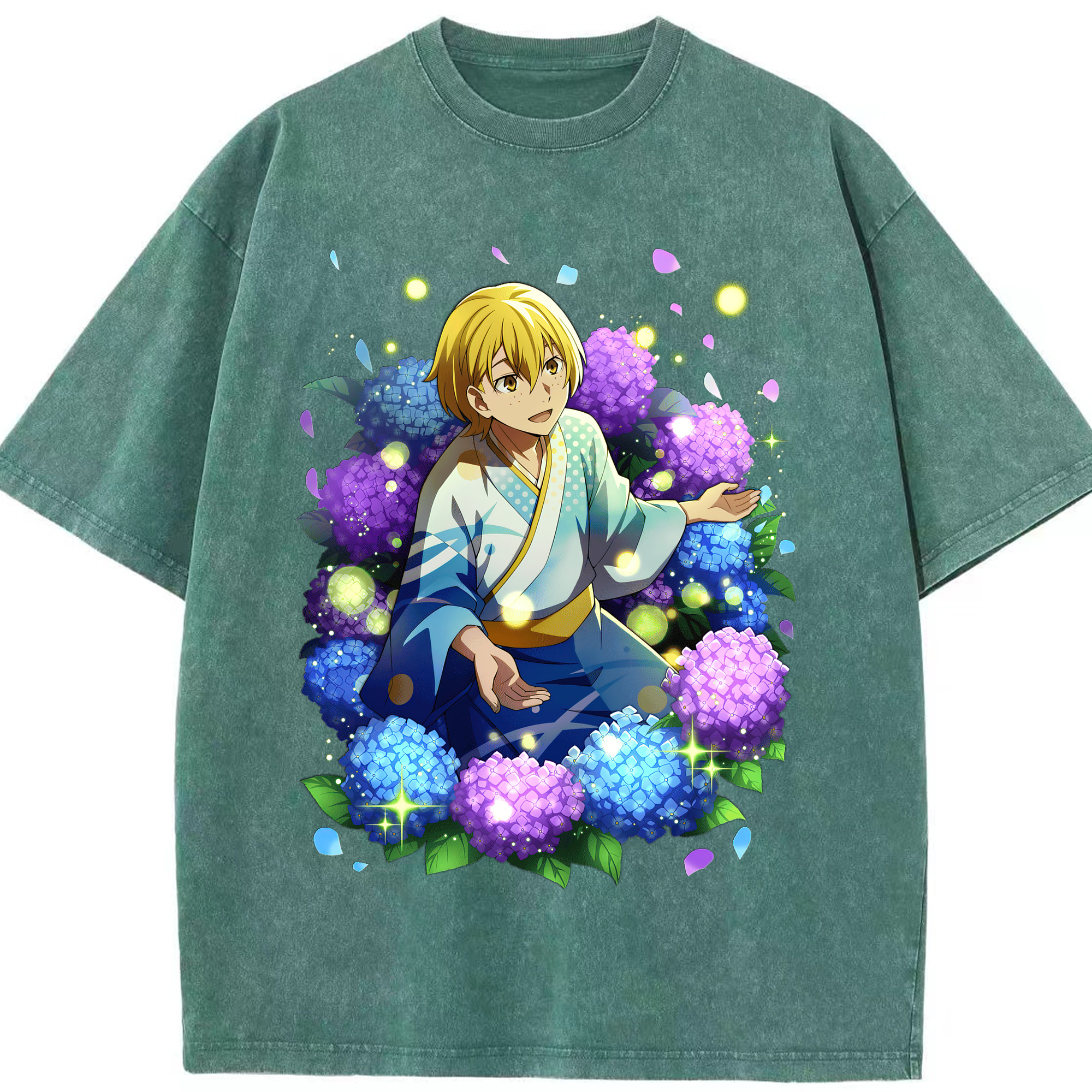 （画像用） 文豪ストレイドッグス Bungo Stray Dogs 綿100% ヴィンテージ風 半袖Tシャツ（フロントプリント）